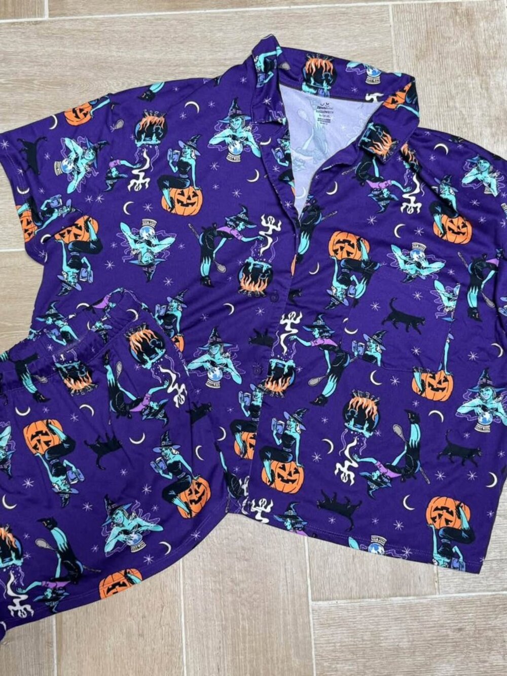 Womens 2 Piece Halloween Pajama Set XL 16/18 - Way to Celebrate